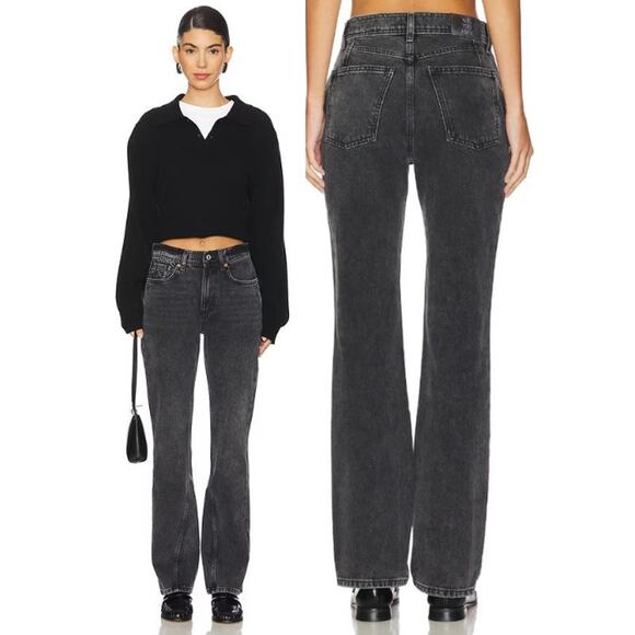 Free People Denim - Free People‎ Xena Slim Straight High Rise Jeans Dark Night Women's Size 30 NWT